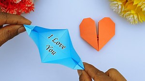 35K views · 253 reactions | Paper gift card for valentine day - Making a valentine day gift card that open and close - School project ideas #Crafts #ValentineDayCrafts | DIY And Paper Crafts | Facebook