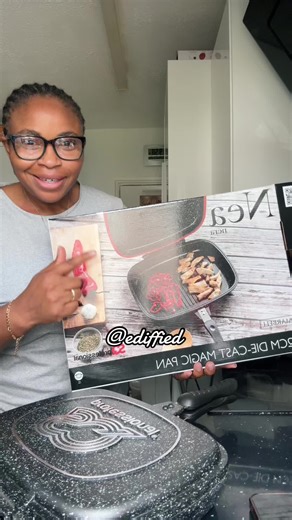 Nea Grill DieCast Magic Pan | Cook Anything with Double Sided Flipping | Lightweight and Powerful