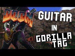 Playing Jmancurlys RAGE MUSIC on GUITAR in GORILLA TAG!
