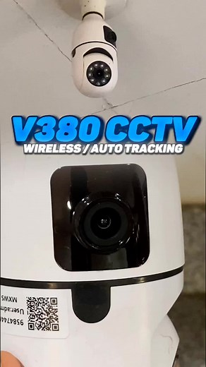V380 CCTV Bulb: Wireless Indoor Auto Tracking Camera