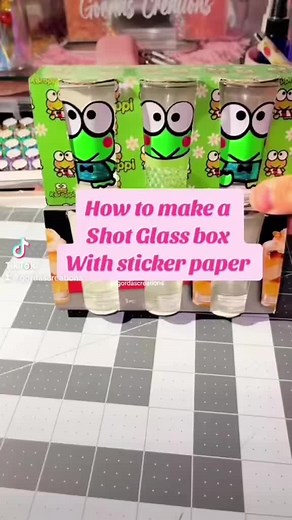 Custom Shot Glass Box Sticker Paper Ideas