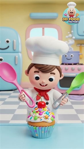 3D Cartoon Cupcake Decorating – Colorful Frosting Fun!