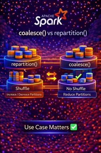 coalesce() vs repartition() in Spark