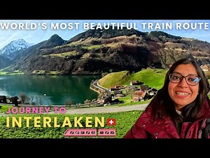 The Most Beautiful Train Journey to Interlaken Switzerland 🇨🇭😊