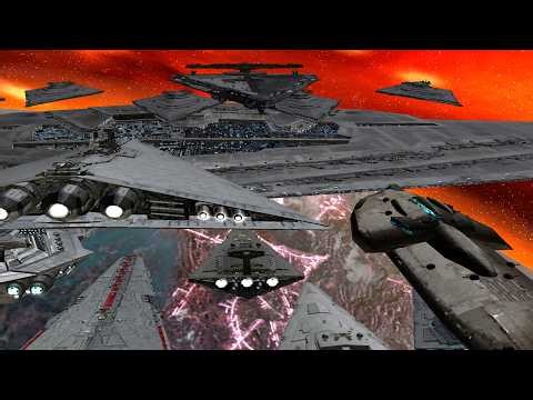 First Order vs Fifth Fleet at Fondor | Super Star Destroyer Battle Empire at War