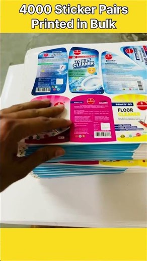 Bulk Sticker Printing | 4000 Label Pairs Ready