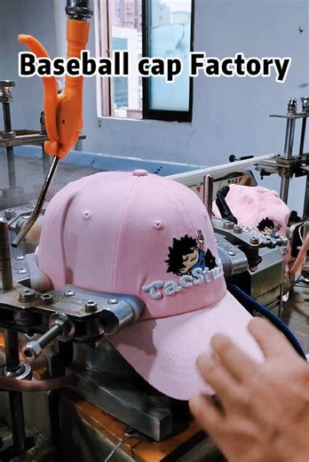 Stylish Pink Cartoon Embroidered Baseball Caps from Factory