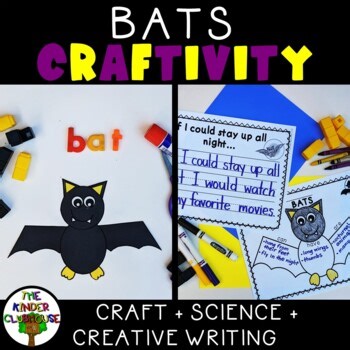 Bat Writing Craft Template and Activities