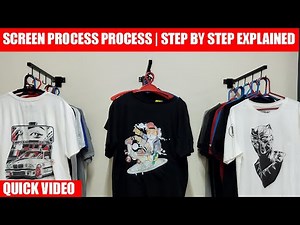 Screen Printing Process | Step By Step ( Quick Explanation )
