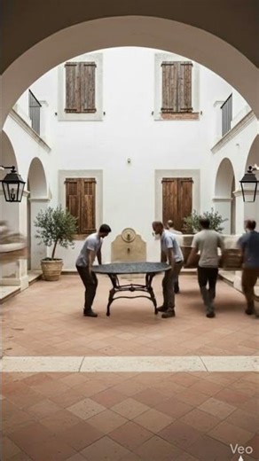 Watch This Mediterranean Courtyard Come Back to Life 🏛✨