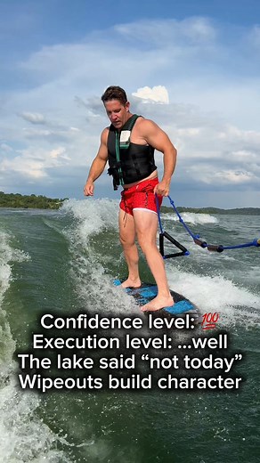 Tried to send it, lake returned to sender 📦 #Wakeboarding #Fail | Donald Jenkins