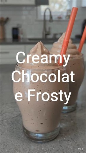 Creamy Chocolate Frosty #dessertideas #icecream #frosty #easyrecipes