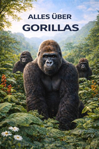 Gorillas sind die sanften Riesen des Dschungels! 🦍✨ Wusstest du, dass sie fast 98% ihrer DNA mit uns teilen? Sie sind super intelligent, leben in engen Familienverbänden und können bis zu 200 kg wiegen! 💪 Aber keine Sorge, sie fressen am liebsten nur Pflanzen. 🌿#tier #tiere #savage #gorilla #natur