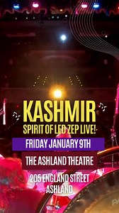Kashmir: The Spirit of Led Zeppelin Live and the Ashland Theater 205 England Street Ashland, VA presents on Friday January 9th 55/50 TOUR: A Half Century of Led Zeppelin IV Plus Presence In celebration of two groundbreaking albums, As the 55/50 TOUR unfolds, fans will experience a live celebration of many of these timeless classics, plus many other Led Zeppelin favorites honoring the legacy of one of rock's most iconic bands. This tour is not just a trip down memory lane but a vibrant homage to 