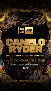 It's all on the line... 🌪 #CaneloRyder is LIVE on DAZN PPV in the US and Canada and available as part of your regular subscription in selected territories. | DAZN