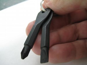 Keychain screwdrivers of stern utilitarian beauty