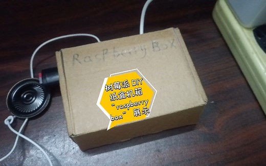 树莓派 DIY 纸盒机箱 “raspberry box ”展示