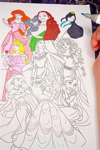 Coloring Book, My Favorite Disney Princesses