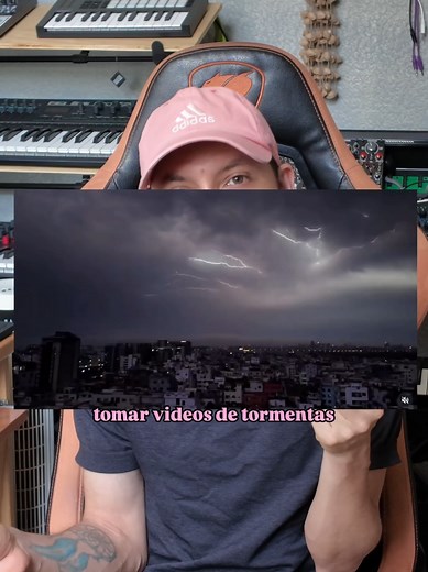 Show de luces con una tormenta eléctrica: composición y sincronía