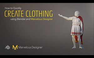 Blender+Marvelous Designer 制作动画工作流程！