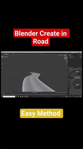 Blender Create in Road #blender #3d #blender3d #blendertutorial #3dmodeling