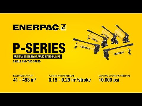 P-Series ULTIMA Steel Hydraulic Hand Pumps | Enerpac