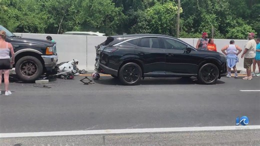 Eyewitness recalls crash that killed motorcyclist Sunday on I-64 in Hampton