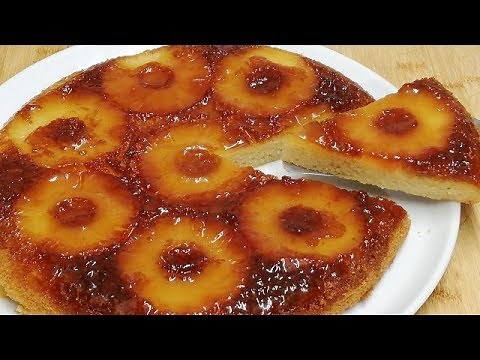 CHEAP AND EASY PAN-BAKED CARAMELIZED PINEAPPLE CAKE (QUICK COOKING)