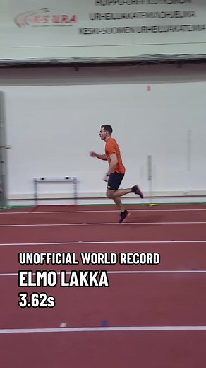 Elmo Lakka with a flying one leg hopping 30m in 3.62s 🔥 #plyometrics #speed