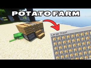 Minecraft 1.21+ Easiest Potato Farm! 🚜10k+ Per Hour Tutorial