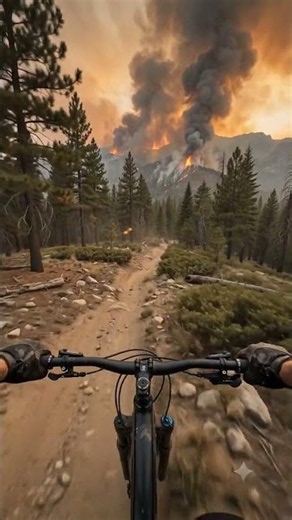 survival mountain bike fire