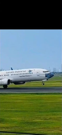 PK-GFQ Pesawat Garuda Berlogo "Ayo pakai masker"