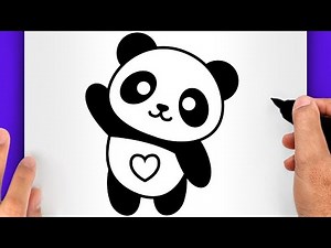 DESSIN FACILE KAWAII | COMMENT DESSINER UN PANDA FACILEMENT - DESSIN DE PANDA FACILE