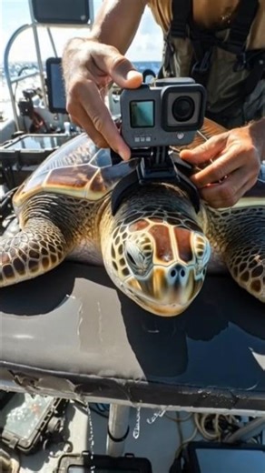 Sea Turtle Saw Lost World War II Submarine #documentary #wildlife #gopro #asmr #turtle