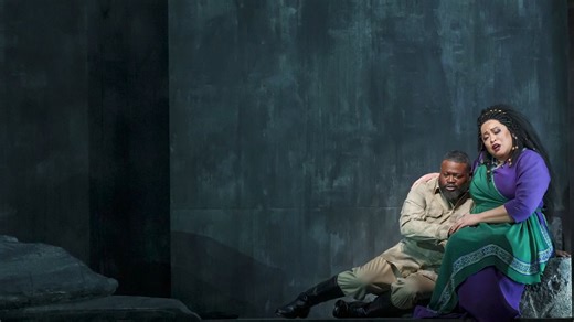 Two of opera's biggest stars — soprano Michelle Bradley (Aida) and tenor Russell Thomas (Radamès) — are back at Lyric. Hear them discuss their characters' challenging relationship in this video and them onstage in Verdi's AIDA, now through April 7 with tickets at lyricopera.org/aida. | Lyric Opera of Chicago