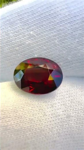 3.55 Carat Natural Garnet ❤️ Oval Cut Ceylon Garnet Gemstone | Eye Clean Beauty