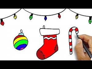 How to draw Christmas ornaments | Simple Drawings For Beginners