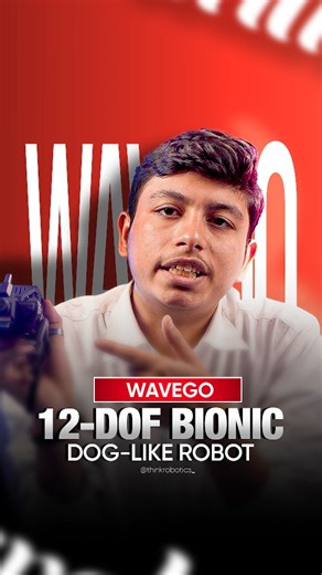 ThinkRobotics on Instagram: "Meet the WaveGo 12-DOF bionic dog-like robot, a flexible and compact quadruped platform built for robotics, AI, and development projects. With high-DOF motion, real-time control, and advanced extensions, it’s perfect for makers and researchers alike. 1. 12-DOF multi-leg design for flexible and lifelike movement 2. Ultra-compact aluminum + nylon structure for strength and lightweight performance 3. Supports Raspberry Pi & ESP32 for advanced vision and AI functions 4. 