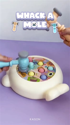 Spend some quality fun times with your little ones with a whack-a-mole game. So let's get ready, set, and whack! 😆 #KAISON #KAISONmalaysia #designforall #kidstoys #whackamole #educationaltoys #kidsactivities #playtime #giftidea | KAISON Malaysia