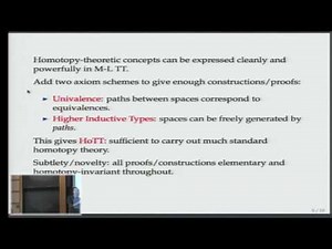 Homotopy Type Theory: what can logic do for homotopy theory? - Peter Lumsdaine