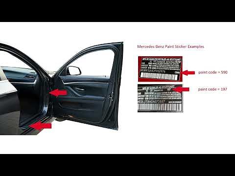How to find your mercedes benz car paint colour code