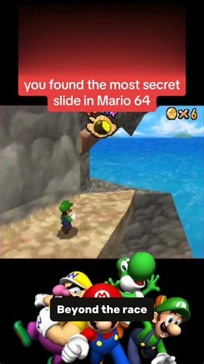 Hidden Secret Slide in Super Mario 64 You MISSED! 😱🍄