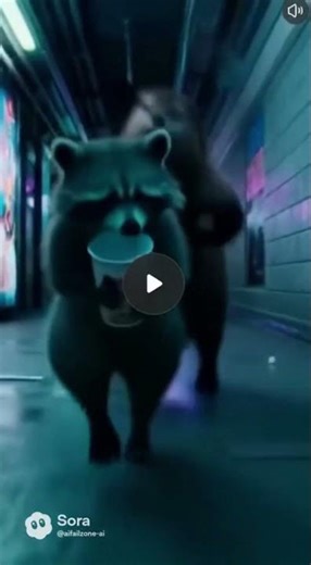 Raccoon vs Otter — “Subway Snack Heist”