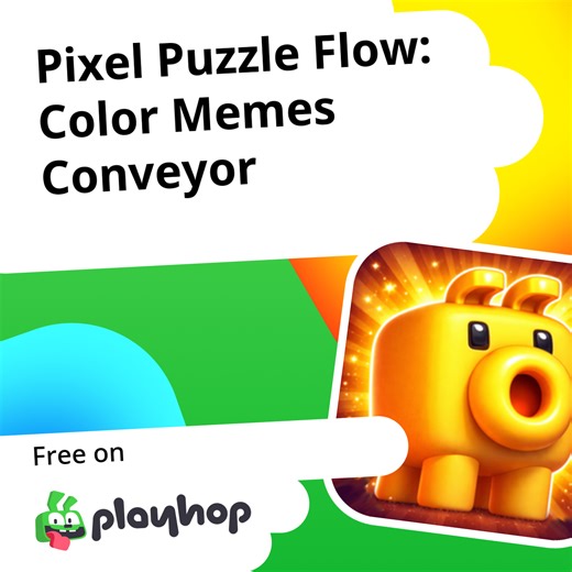 Pixel Puzzle Flow: Color Memes Conveyor: Play Online For Free On Playhop