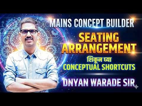 Mains Batch 2026 | Seating Arrangement | Logical Reasoning Day 1 | By:- Dnyan Warade Sir