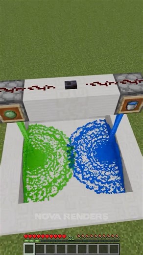 Minecraft Water vs Slime 💧🟢 Ultra Realistic Mixing Test!