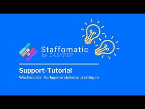 Schichtplanung erklärt • Vorlagen erstellen in Staffomatic