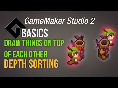 Draw things on top each other - Depth sorting [Game Maker | Basics]