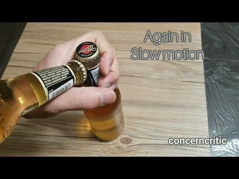 How to open a beer bottle without a bottle opener
