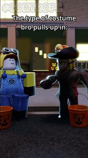Crazy Halloween Costume #contrope #roblox #robloxanimation #funny #recommended #halloween